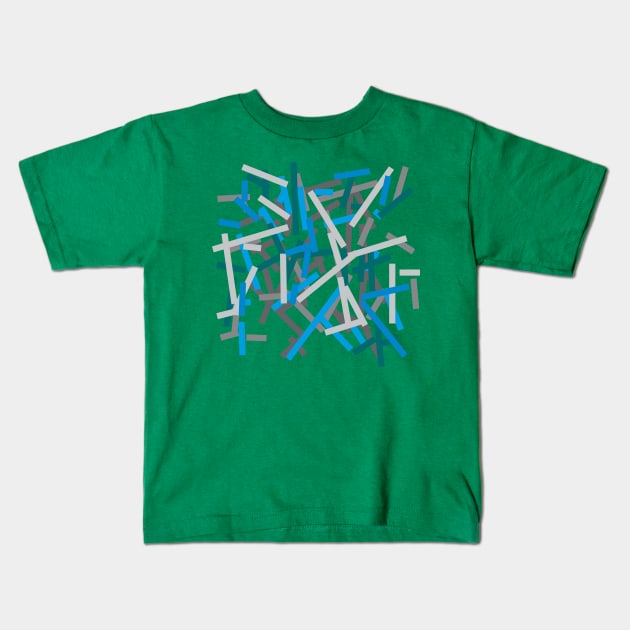 Abstract Art Pattern No.7 Kids T-Shirt by Nikokosmos
